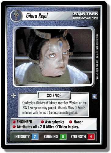 Gilora Rejal - Deep Space 9 - Star Trek CCG 1E - Bild 1 von 6