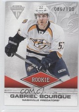 2011 Panini Titanium Rookie Draft Position Number /100 Gabriel Bourque #127 0q5