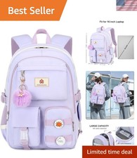 Linda mochila antirrobo grande con 12 bolsillos - perfecta para adolescentes y niñas