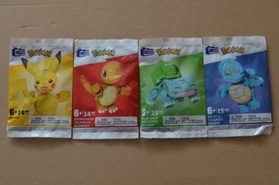 MEGA Blocks Mattel POKEMON Figur Pikachu Glumanda Schiggy Bisasam wählbar