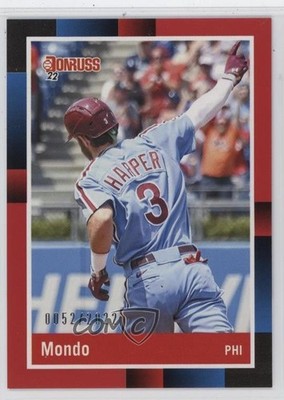 2022 Panini Donruss Retro 1988 Red /2022 Bryce Harper #251 0p1q