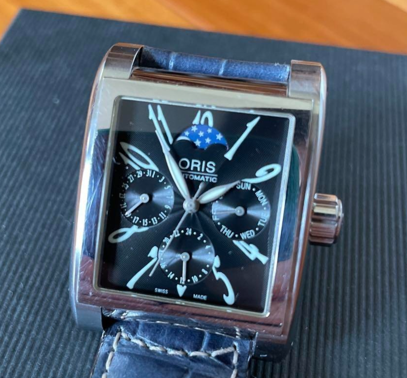 ORIS Complication 7528 Moon phase Black Dial Men's Automatic Watch from JP