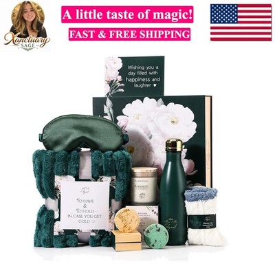 MAKE ME ELEGANT Spa Gift Baskets for Women, Luxury Self Care Package Happy Bi...