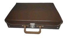 Vintage Savoy Style 36 Cassette Tape Storage Briefcase Carrying Suitcase LOOK
