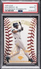 1995 LEAF STATISTICAL STANDOUTS #2 KEN GRIFFEY JR. 1173/5000 PSA 10