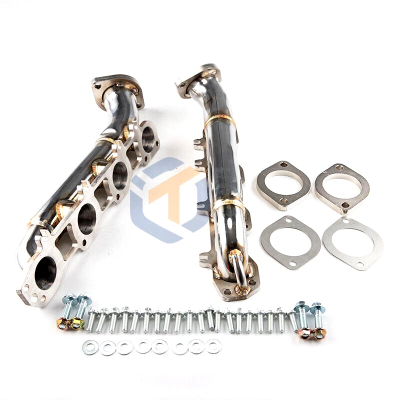 Colectores de escape Shorty para 66-93 Dodge Dakota Gen III Hemi cabezales intercambiables 1-3/4" Foto 3 de 4