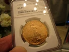 GOLD - GEM 1908 SAINT GAUDENS DOUBLE EAGLE  NGC MS-64  NICE LOOKING  1 OZ OF AU