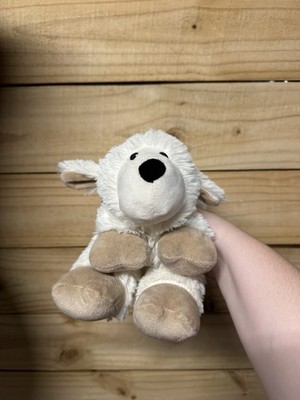 Warmies White Beige Sheep Stuffed Animal Plush Microwavable Scented Washable