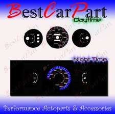 Black 92-95 Honda Civic Dx Mt Indiglo Glow Bluewhite El Reverse Gauges