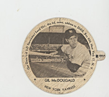 1954 Dixie Lids Baseball Hendlers Baltimore Brand Gil McDougald New York Yankees