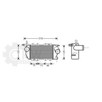 LadeluftküHler FüR Opel Vectra B 1.7 TD Bj.95-98