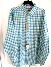 Daniel Cremieux Signature Collection Shirt Mens XL STRETCH LINEN 