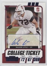 2021 Panini Contenders Draft Picks Game Ticket Blue 9/99 Walker Little Auto 1mj1