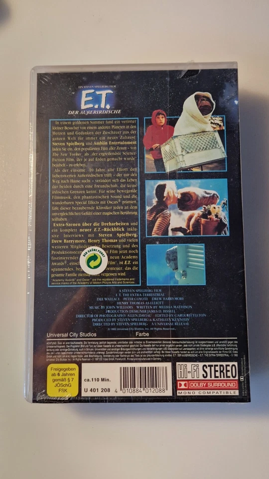 E.T. - Der Ausserirdische  1997 Steven Spielberg  VHS Neu & OVP - Bild 2 von 2