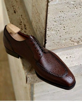 Men's Handmade Leather Oxford Shoes and One Pair Of Boots