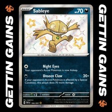 Sableye - 184/091 - Baby Shiny - Paldean Fates - Pokemon Card - NM/M on eBay