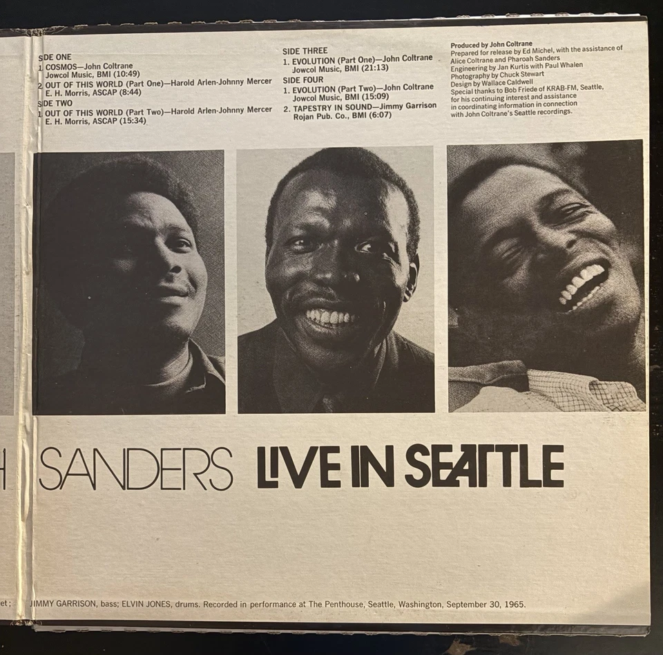 John Coltrane - Live In Seattle (2LP’s, VG+, 1971 OG, Gatefold Jacket) - Image 4 of 4