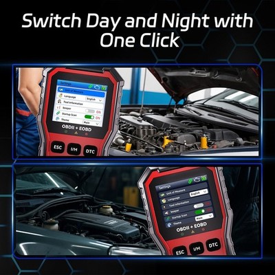 KW330 Auto OBD2 Scanner Batterie Wellenform Spannungstest One-Click DTC VIN I/M