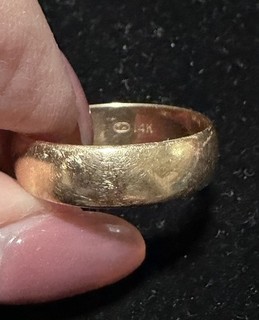 Vintage 14k Yellow Gold 5mm Smooth Mens Wedding Band 4.53 Grams Size 10.5