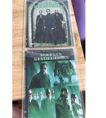 Matrix Reloaded and Matrix Revolution DVD Movies