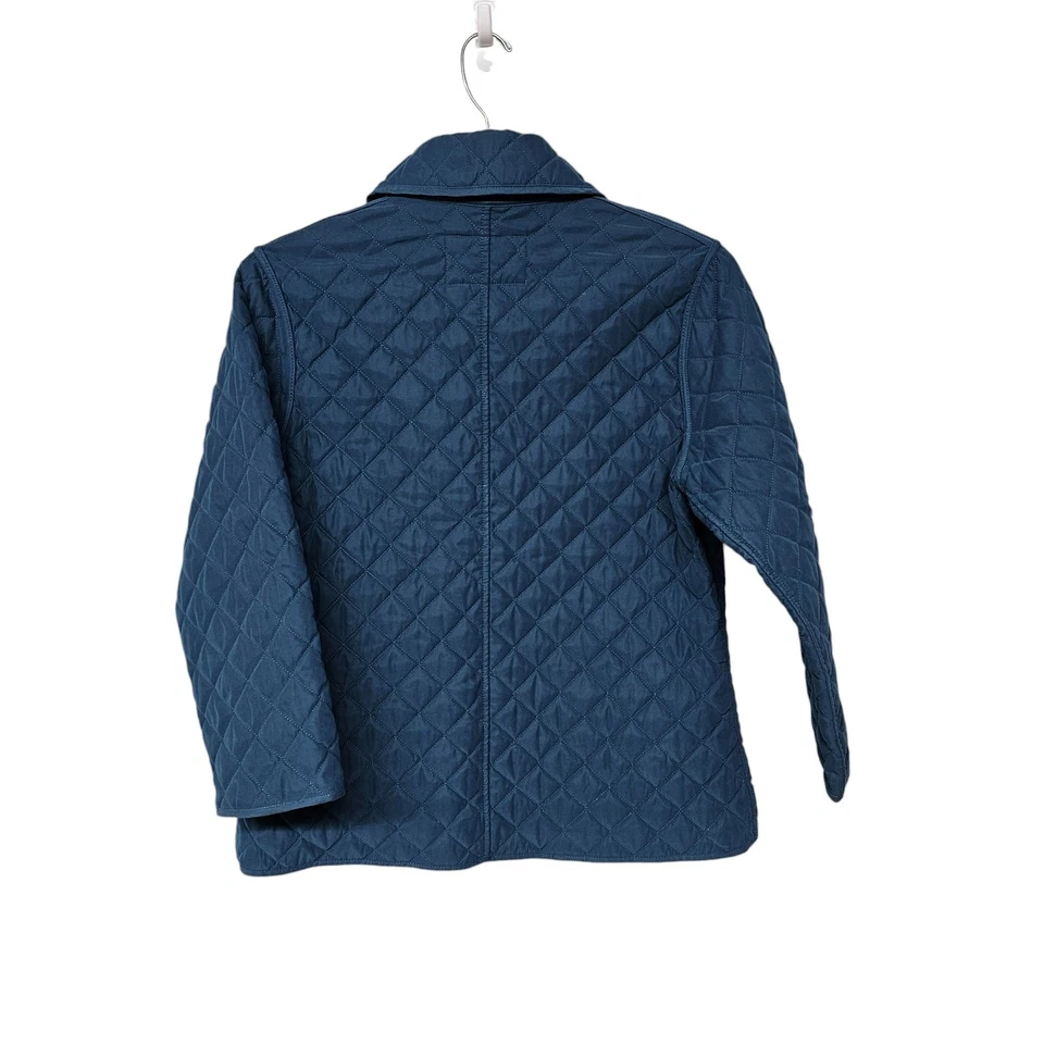 Chaqueta acolchada a presión Van Heusen para mujer talla M azul azulado Normcore informal Foto 2 de 4