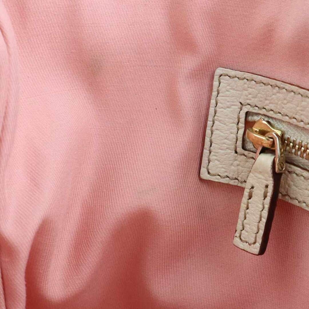 Gucci Shoulder Bag GG Canvas Leather Pink White Khaki Used Tote Bag thumbnail 7