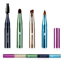 Makeup Brushes 4 In 1 Retractable Travel Portable Eyeshadow Sponge Brush