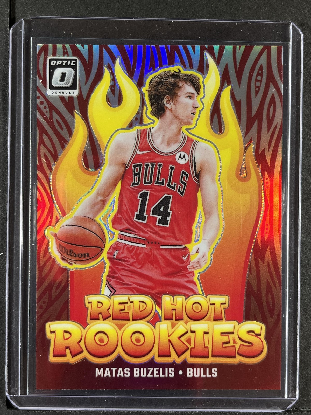 2024-25 Donruss Optic #1 Matas Buzelis Red Hot Rookies Holo 250014