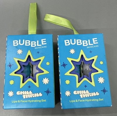 2 pack Bubble Skincare Chill Thrill 2 Piece Gift Set Moisturizer & Lip Balm