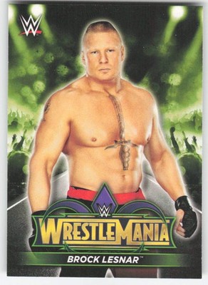2018 Topps WWE Road To Wrestlemania Wrestlemania 34 Roster Brock Lesnar #R-2