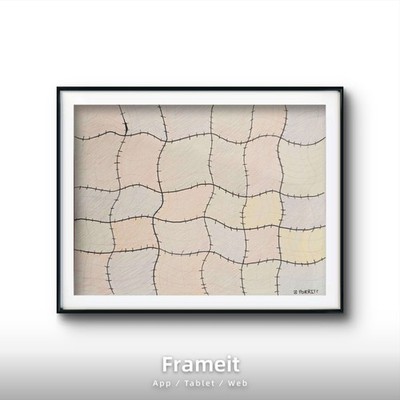 Original, coa, signed, ''colorful patchwork'' mixed media painting on 9x12 paper