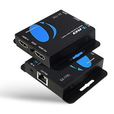 4K HDMI over Ethernet Extender Over CAT5/CAT6/CAT7, with IR Upto 164 Feet - L...