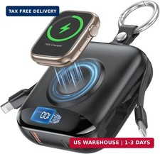 Portable Charger, 10000mAh 22.5W Fast Charging Power Bank with Built-in Cables,