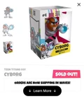 Youtooz Teen Titans Go! Cyborg Vinyl Figure Sold Out In Hand W/ Protector