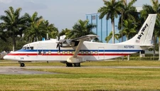 Short 360 S-360-200 Skyway Desktop Wood Airplane New Model Small Scale 1/72