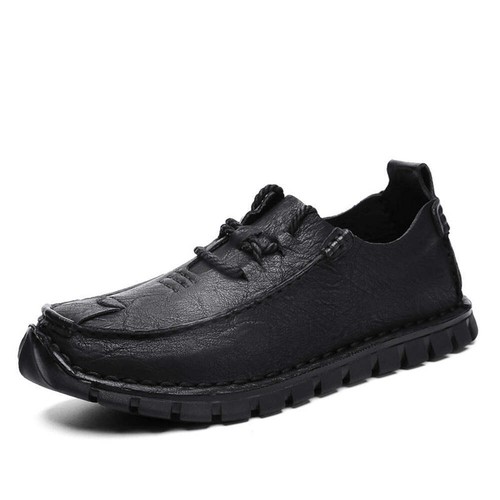 Outdoor Sports Anti-slip Lace-up Soft Bottom Men's Casual Leather Shoes - Picture 31 of 64