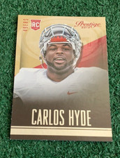 CARLOS HYDE - 2014 PANINI PRESTIGE - ROOKIE CARD # 218 - SAN FRANCISCO 49ERS NFL. rookie card picture