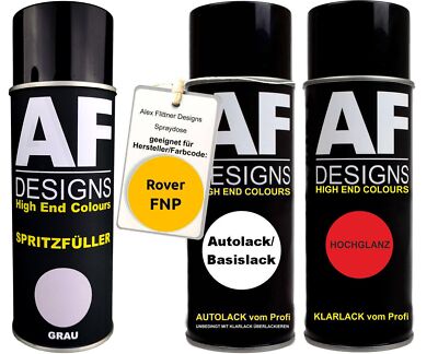 Spritzfüller Set für Rover FNP Highway Yellow Klarlack Spritzfüller Grundierung 
