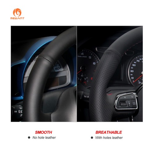 Black Artificial Leather Steering Wheel Cover for Suzuki Swift Sport Splash - Bild 8 von 10
