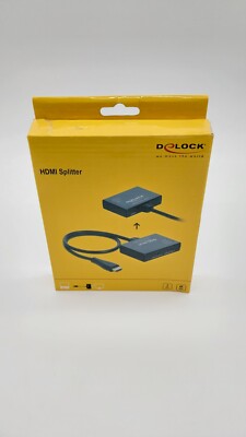 DeLock HDMI Splitter 1 x HDMI in   2 x HDMI out 4K 60 Hz Teile Nr 87747 #KT1117O