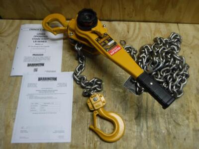 NEW HARRINGTON LB030-SC-15 Lever Chain Hoist 15 foot Lift 6000 lb. capacity