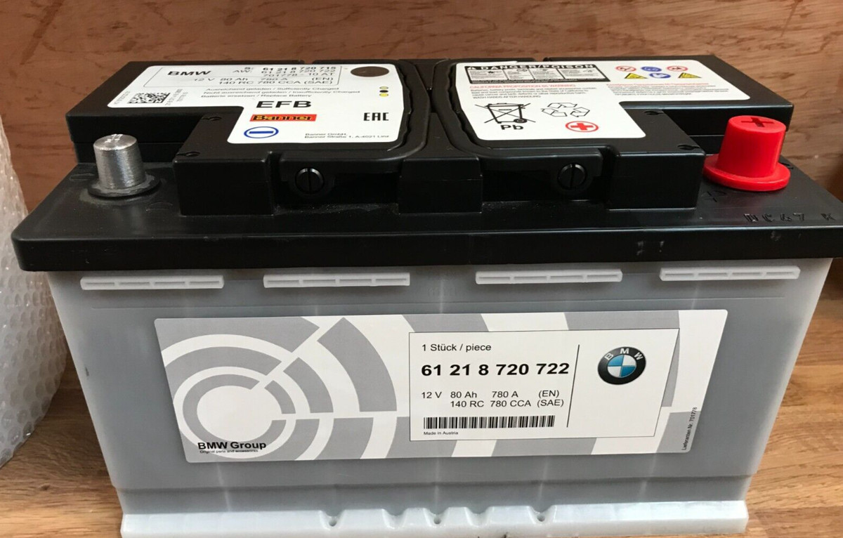 GENUINE BMW, MINI, 80AH 780A 12V car battery. Part number 