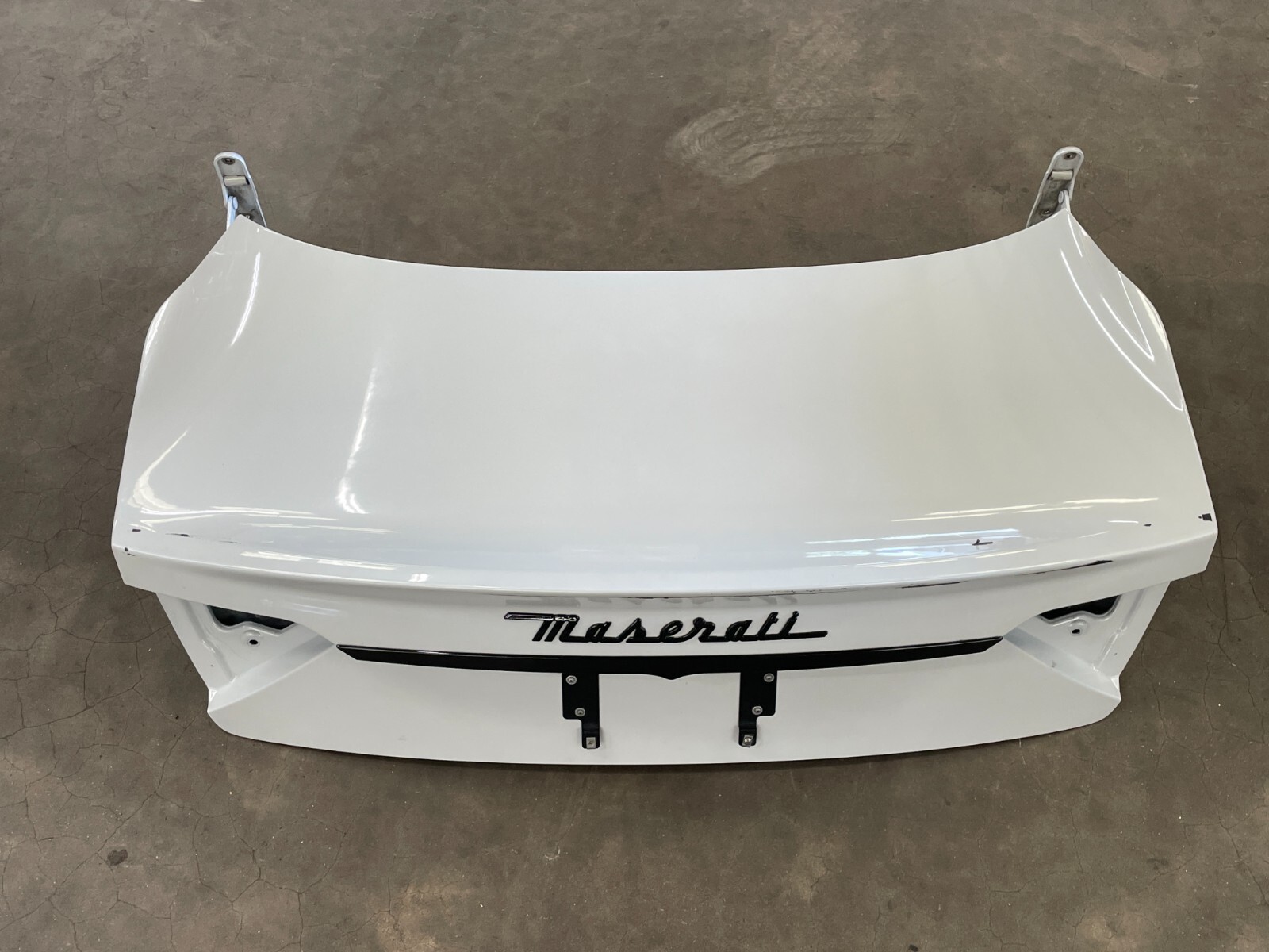 2013 2014 Maserati Granturismo M145 Rear Trunk Lid Cover Panel White 1458 OEM