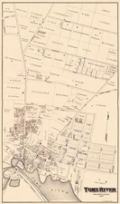 Historic City Map - Toms River New Jersey - Irons 1878 - 23 x 38.94