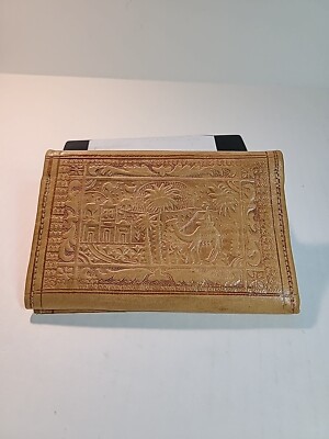 Tooled Soft Leather Wallet 4.25