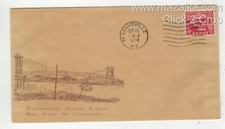 BEAZELL OHIO RIVER CANAL 681-31H CINCINNATI SUSPENSION BRIDGE LOUISVILLE KY $350