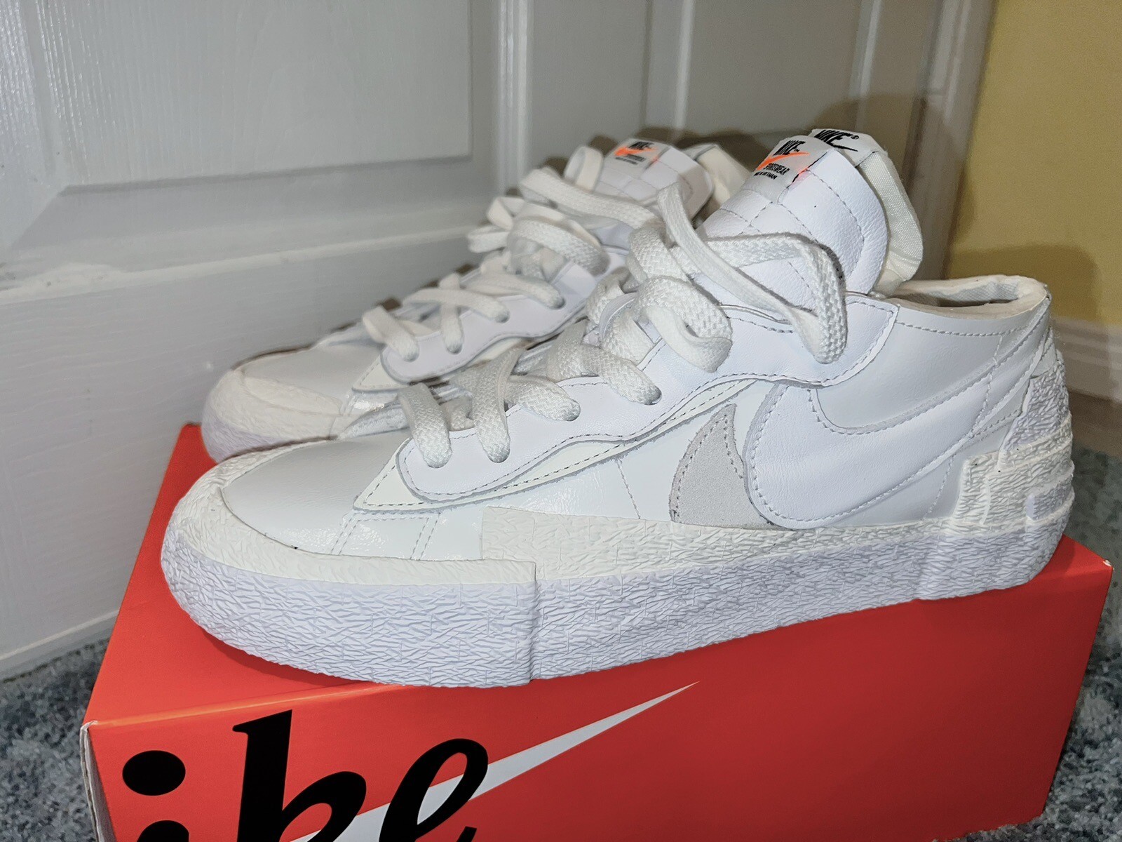 SACAI X NIKE Taglia 10 Blazer Nike basso x Sacai bianco lucido 2022
