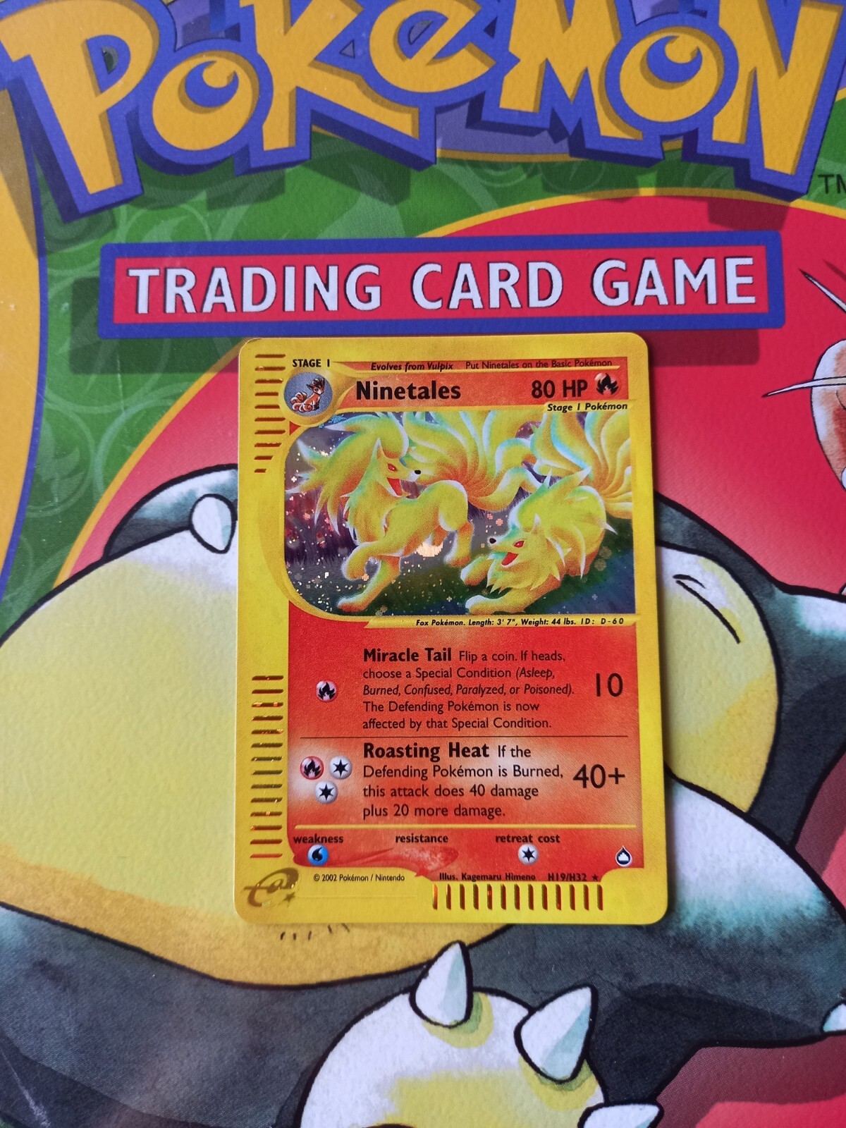 Ninetales H19/H32 Aquapolis Holo Rare Pokemon Card