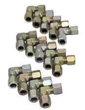 LOT OF 14 PARKER  1/2" x 1/2” Tube ELBOW 90° Union Compression FITTING