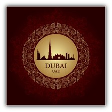 Dubai United Arab Emirates Travel Car Bumper Sticker Decal -  